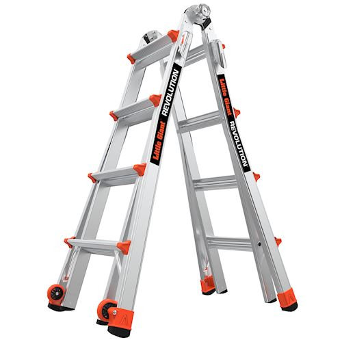 雷都捷特(LittleGiant)革新梯带延长腿 铝合金双侧多功能伸缩人字梯